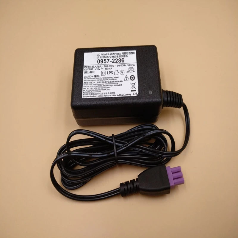 New 30V 333mA Printer AC Power Supply Adapter For HP Deskjet 0957-2286 1050 1000 2050 2000 2060 Printer With AC Cable
New 30V 333mA Printer AC Power Supply Adapter For HP Deskjet 0957-2286 1050 1000 2050 2000 2060 Printer With AC Cable