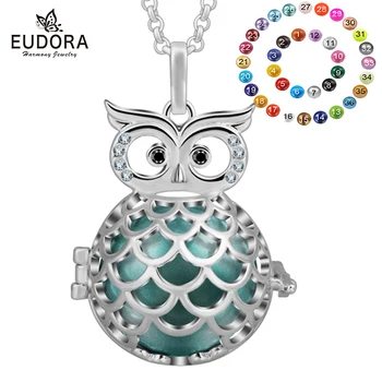 EUDORA Copper Owl 20mm Chime ball Cage Pendant Necklace fit Sound Harmony Ball Angel Caller Jewelry For Pregnancy Women K199N20
EUDORA Copper Owl 20mm Chime ball Cage Pendant Necklace fit Sound Harmony Ball Angel Caller Jewelry For Pregnancy Women K199N20