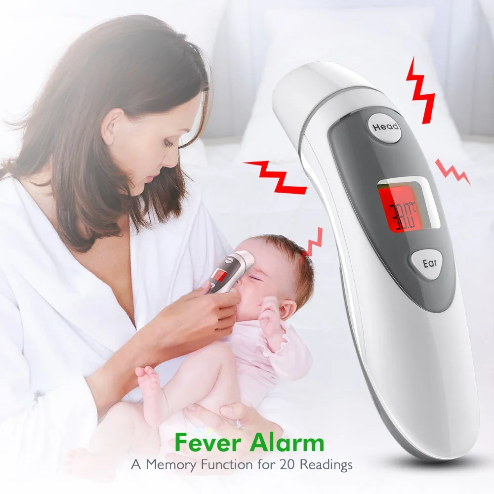 Dual Use Digital Termometer Infrared Forehead Ear Thermometer Gun Baby/Adult Non-contact Temperature Measurement Device 2019 NEW
Dual Use Digital Termometer Infrared Forehead Ear Thermometer Gun Baby/Adult Non-contact Temperature Measurement Device 2019 NEW