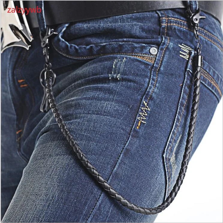 zalzyywb Punk Jeans PU Belt Knitted Alloy Plating Pant Chains Fashion DIY Waist Accessories Men Hip-hop Street Pant Chains
zalzyywb Punk Jeans PU Belt Knitted Alloy Plating Pant Chains Fashion DIY Waist Accessories Men Hip-hop Street Pant Chains