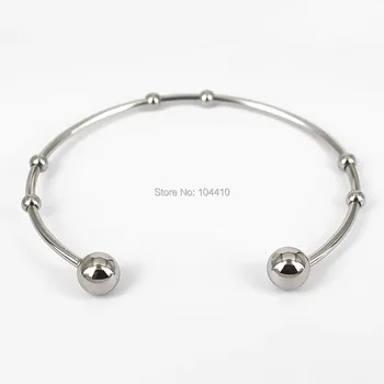 Stainless Steel Open Cuff Bangle Bracelet with Double Round Ball Findings Smooth Bangle NO Fade DIY European Charms Making 65mm
Stainless Steel Open Cuff Bangle Bracelet with Double Round Ball Findings Smooth Bangle NO Fade DIY European Charms Making 65mm