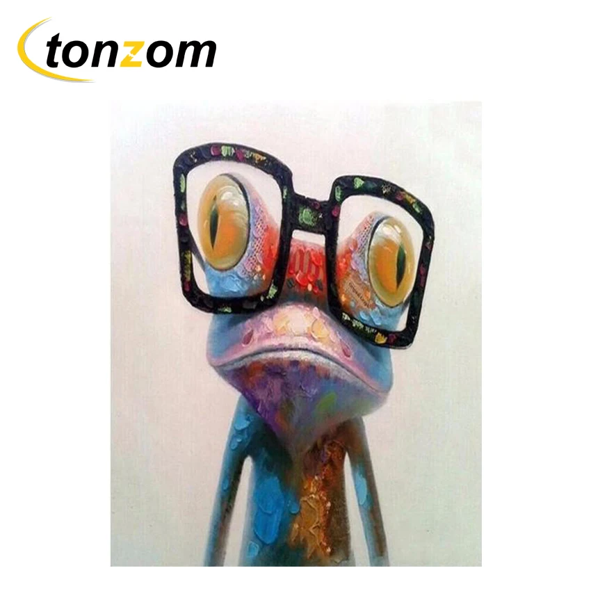 RIHE Frog With Glasses Diy Painting By Numbers Abstract Animals Oil Painting On Canvas Cuadros Decoracion Acrylic Wall 2018
RIHE Frog With Glasses Diy Painting By Numbers Abstract Animals Oil Painting On Canvas Cuadros Decoracion Acrylic Wall 2018