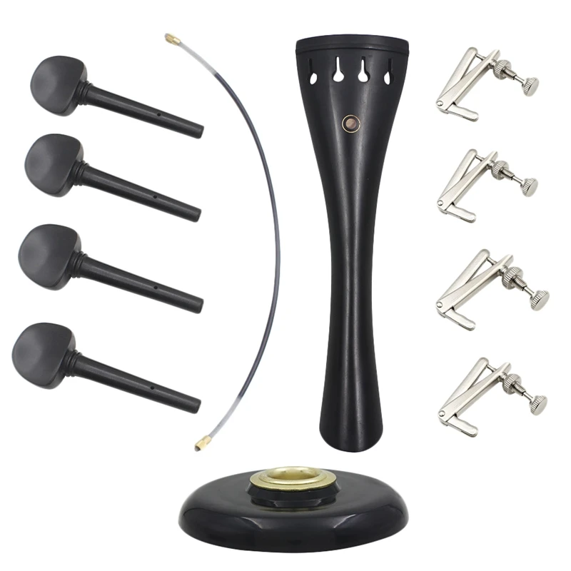 Black 11 In 1 Set Universal Cello Accessories Kits Units Professional Ebony Material Violoncello Parts Assembly Component
Black 11 In 1 Set Universal Cello Accessories Kits Units Professional Ebony Material Violoncello Parts Assembly Component