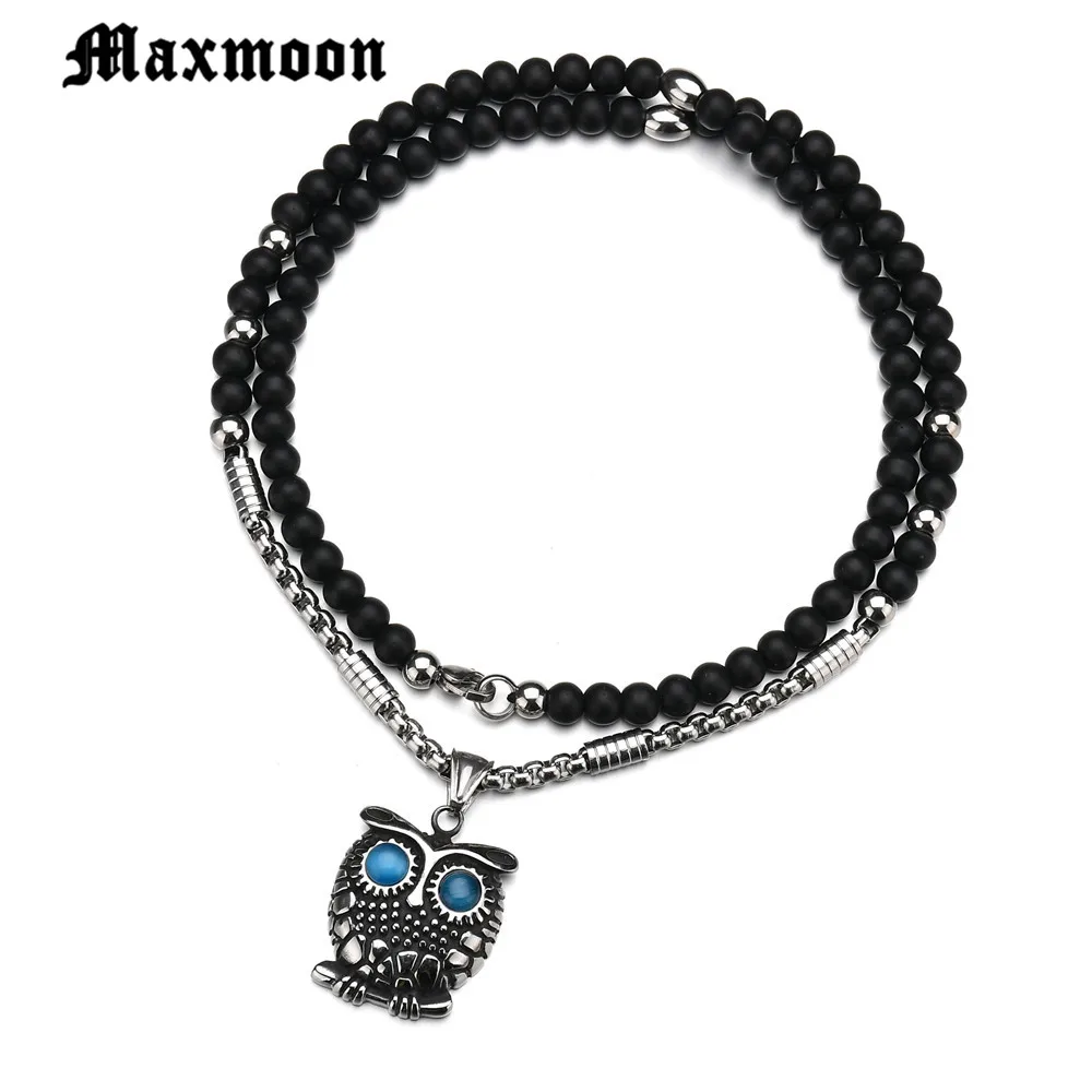 Maxmoon Unique Design Cool Owl Animal Necklace Pendant For Man Stainless Steel Viking Personality Punk Jewelry Gif
Maxmoon Unique Design Cool Owl Animal Necklace Pendant For Man Stainless Steel Viking Personality Punk Jewelry Gif