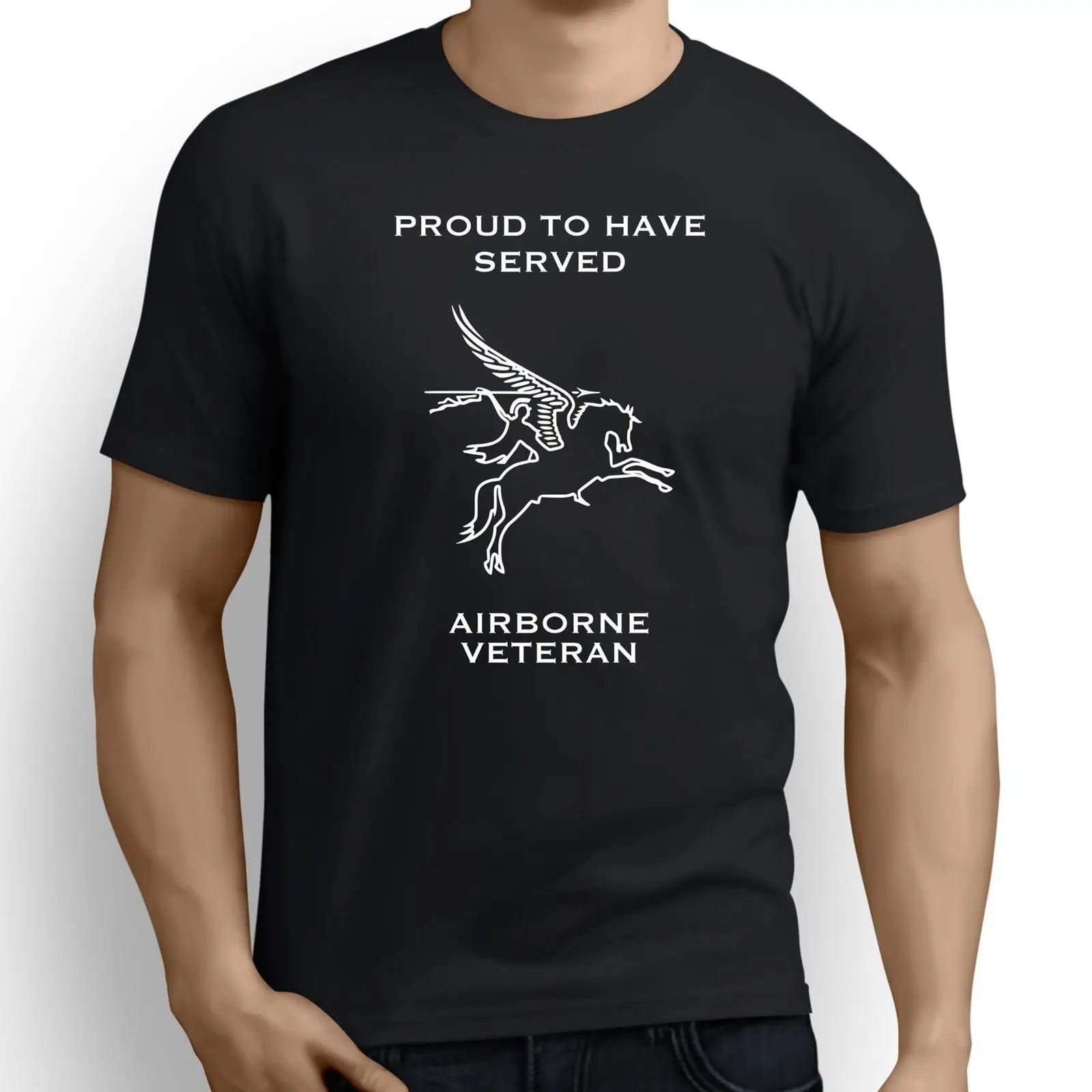 Printed Tees Male Harajuku Top Fitness Brand Clothing Pegasus Airborne Forces Premium Veteran T-Shirt (041) Tee Shirt
Printed Tees Male Harajuku Top Fitness Brand Clothing Pegasus Airborne Forces Premium Veteran T-Shirt (041) Tee Shirt