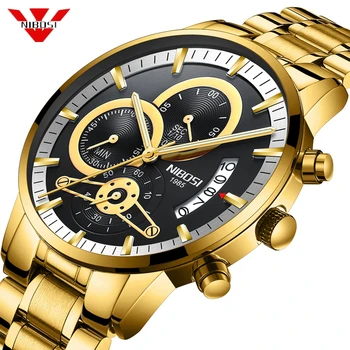NIBOSI Men Watch Relogio Masculino Gold Black Mens Watches Top Brand Luxury Waterproof Automatic Date Quartz Watch Men Clock
NIBOSI Men Watch Relogio Masculino Gold Black Mens Watches Top Brand Luxury Waterproof Automatic Date Quartz Watch Men Clock