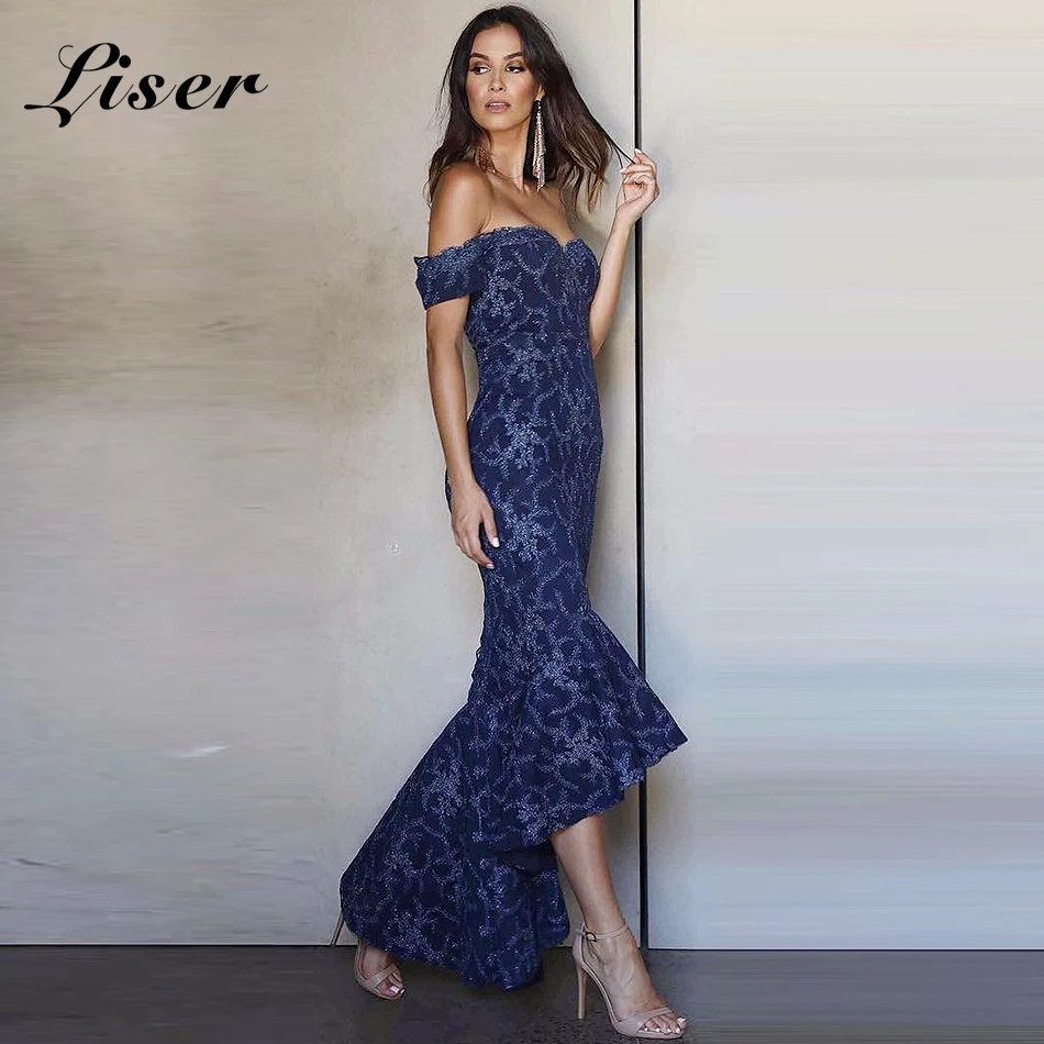 Liser 2018 New Summer Women Dress Slash Neck Lace Bandage Dress Sexy Bodycon Chic Evening Party Navy Dresses Vestidos Wholesale
Liser 2018 New Summer Women Dress Slash Neck Lace Bandage Dress Sexy Bodycon Chic Evening Party Navy Dresses Vestidos Wholesale