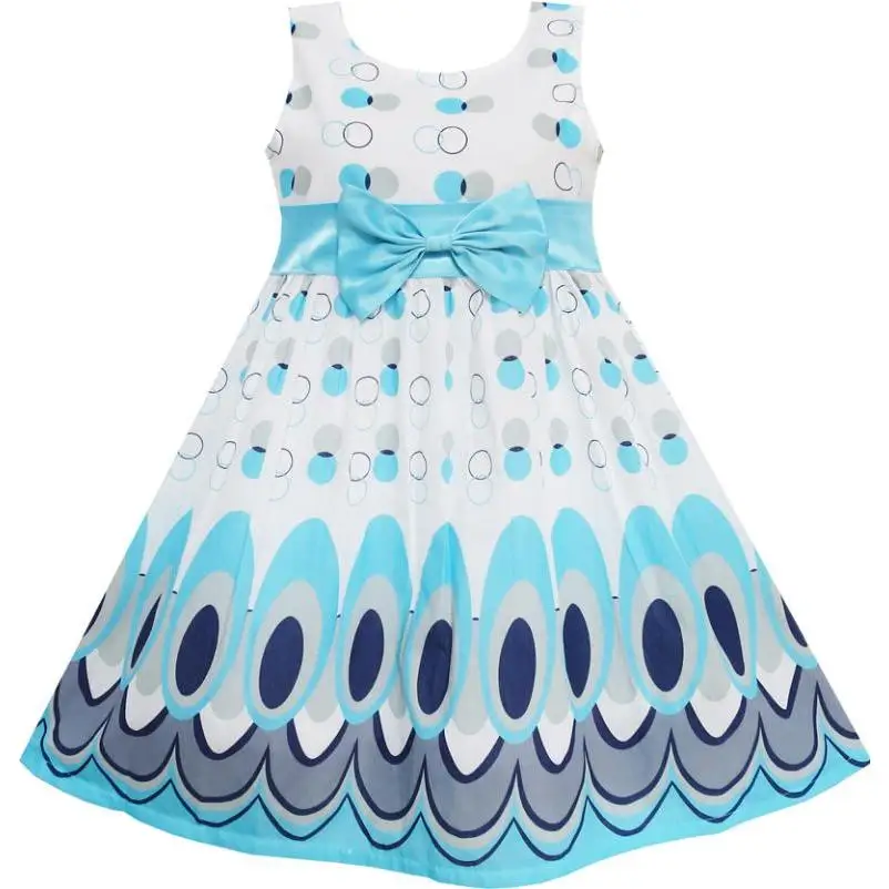 Girls Dress Blue Peacock Tail Cool Summer Girls Clothes 2018 Summer Princess Wedding Party Dresses Size 4-12
Girls Dress Blue Peacock Tail Cool Summer Girls Clothes 2018 Summer Princess Wedding Party Dresses Size 4-12