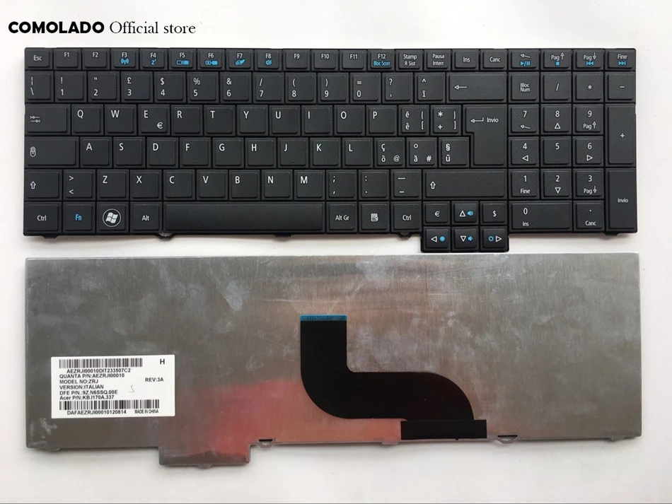 IT Italian keyboard for ACER TM5760 8573 TM6495T 7750 5760 6595 6495 black Keyboard IT Layout
IT Italian keyboard for ACER TM5760 8573 TM6495T 7750 5760 6595 6495 black Keyboard IT Layout