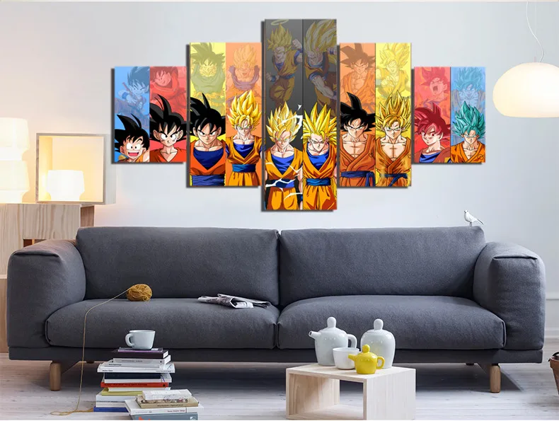 5 Pieces Cartoon Dragon Ball Z Goku Evolution Modern Home Wall Decor Canvas Picture Art HD Print Painting On Canvas Artworks
5 Pieces Cartoon Dragon Ball Z Goku Evolution Modern Home Wall Decor Canvas Picture Art HD Print Painting On Canvas Artworks