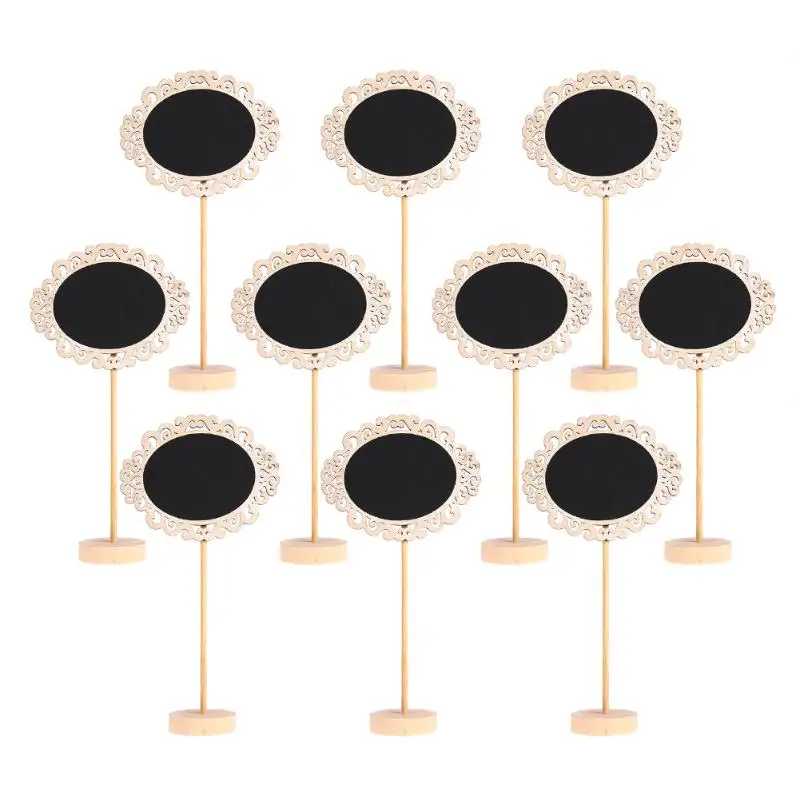 Mini Ellipse Blackboard Message Number Tag Wooden Chalkboard Black Board Wedding Decoration Border with Stand for Office
Mini Ellipse Blackboard Message Number Tag Wooden Chalkboard Black Board Wedding Decoration Border with Stand for Office