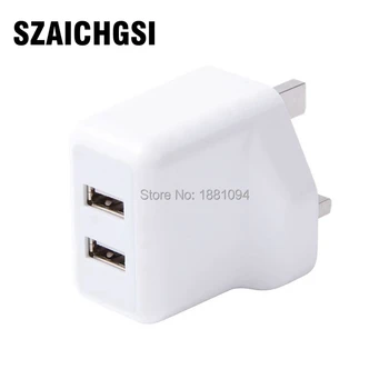 SZAICHGSI USB Wall Travel UK Plug Charger 3.1A Adapter 2 Port 3 Pin Mains Universal Travel USB Charger wholesale 300pcs/lot
SZAICHGSI USB Wall Travel UK Plug Charger 3.1A Adapter 2 Port 3 Pin Mains Universal Travel USB Charger wholesale 300pcs/lot