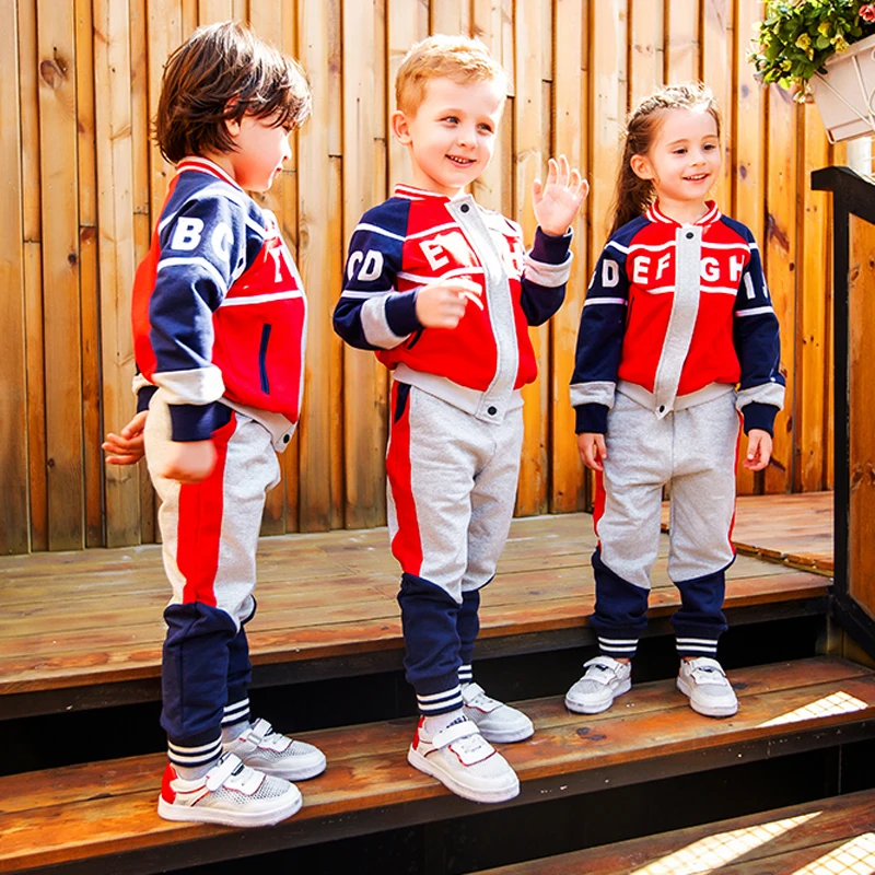 New Autumn Kids England Kindergarten Primary School Uniforms Girls Boys Cotton Baseball Coat Children performance Costume Suits
New Autumn Kids England Kindergarten Primary School Uniforms Girls Boys Cotton Baseball Coat Children performance Costume Suits