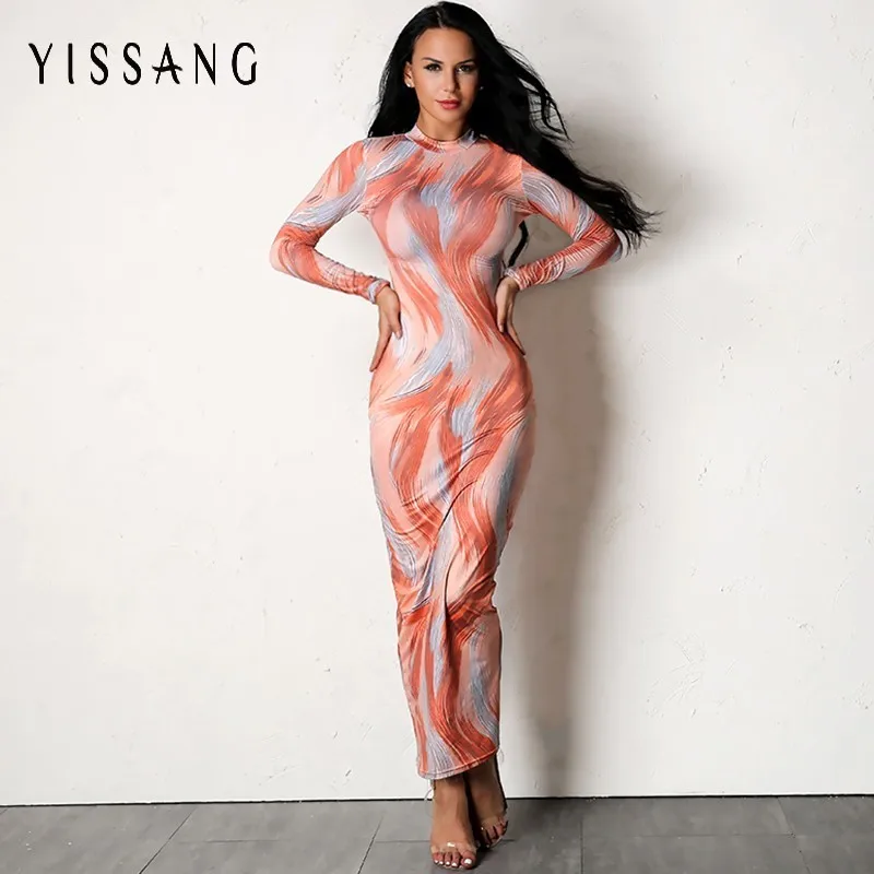 Yissang Paisley Dress 2018 Summer Autumn Women Elegant Casual Sexy Dresses Bodycon Ankle Length Dress Long Club Party Vestidos 
Yissang Paisley Dress 2018 Summer Autumn Women Elegant Casual Sexy Dresses Bodycon Ankle Length Dress Long Club Party Vestidos