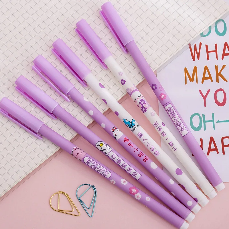 Cute Purple Pens Kawaii Neutral Pens 0.38mm Lovely Pig Cherry Gel Pens For Girls Gift School Office Supplies Novelty Stationery
Cute Purple Pens Kawaii Neutral Pens 0.38mm Lovely Pig Cherry Gel Pens For Girls Gift School Office Supplies Novelty Stationery