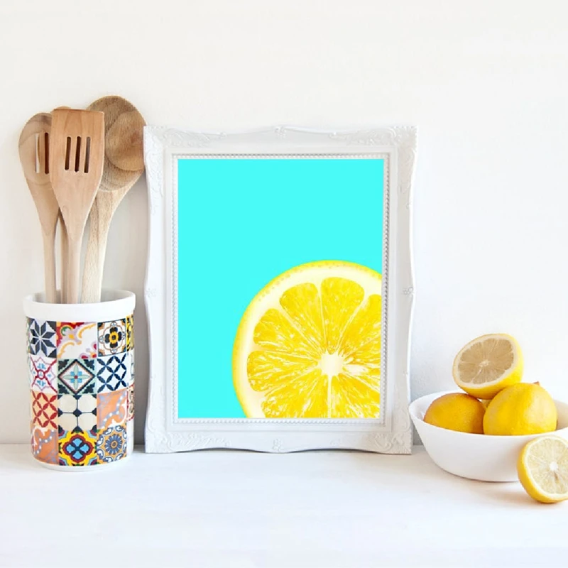 Lemon Canvas Prints Kitchen Wall Art Decor