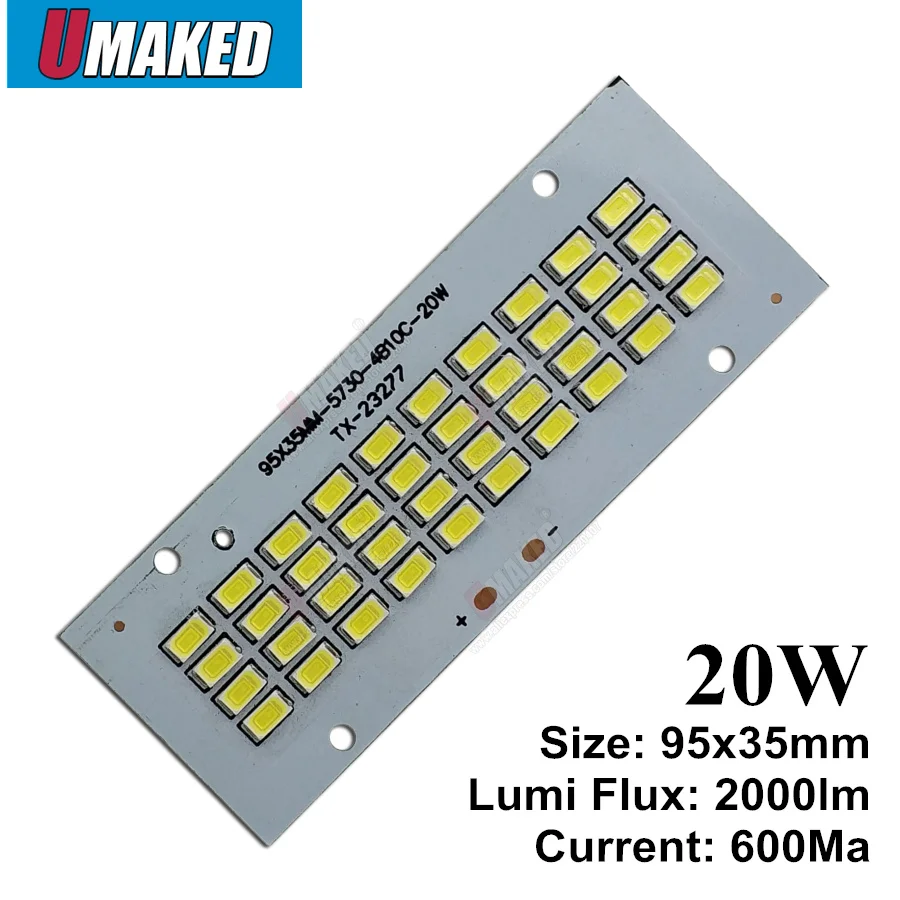 Full power 20W led PCB flooding light, Brightness SMD5730 led floodlight source, aluminum plate base for outdoor light
Full power 20W led PCB flooding light, Brightness SMD5730 led floodlight source, aluminum plate base for outdoor light