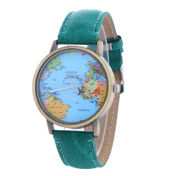 Hot Sale Mini World Fashion Quartz Watch Men Unisex Map Airplane Travel Around The World Women Leather Dress Wrist Watches
Hot Sale Mini World Fashion Quartz Watch Men Unisex Map Airplane Travel Around The World Women Leather Dress Wrist Watches