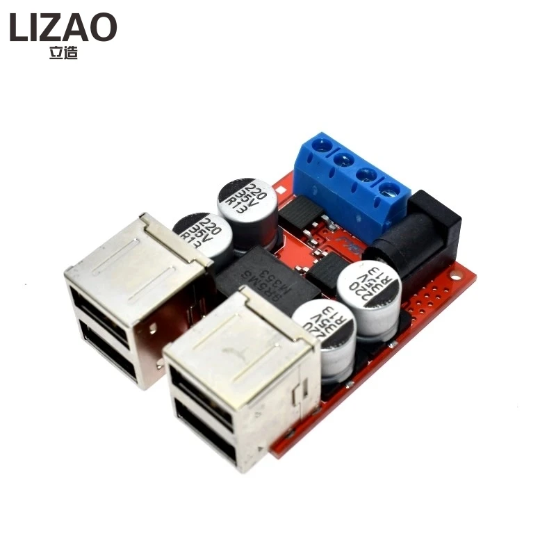 8V-35V 5V 8A DC-DC Vehicle Charging Board Power Supply Depressurization Module 4 port USB Output mobile Charger
8V-35V 5V 8A DC-DC Vehicle Charging Board Power Supply Depressurization Module 4 port USB Output mobile Charger