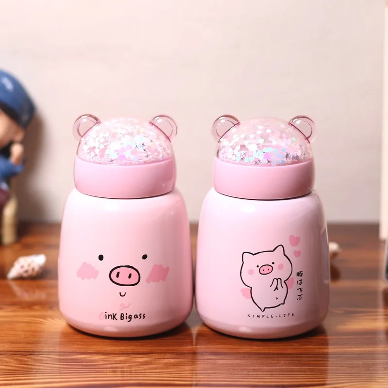 Personality Cute Pig Thermo Mug Stainless Steel Vacuum Flask Korea Creative Belly Cup Children Students Portable Water Bottle
Personality Cute Pig Thermo Mug Stainless Steel Vacuum Flask Korea Creative Belly Cup Children Students Portable Water Bottle