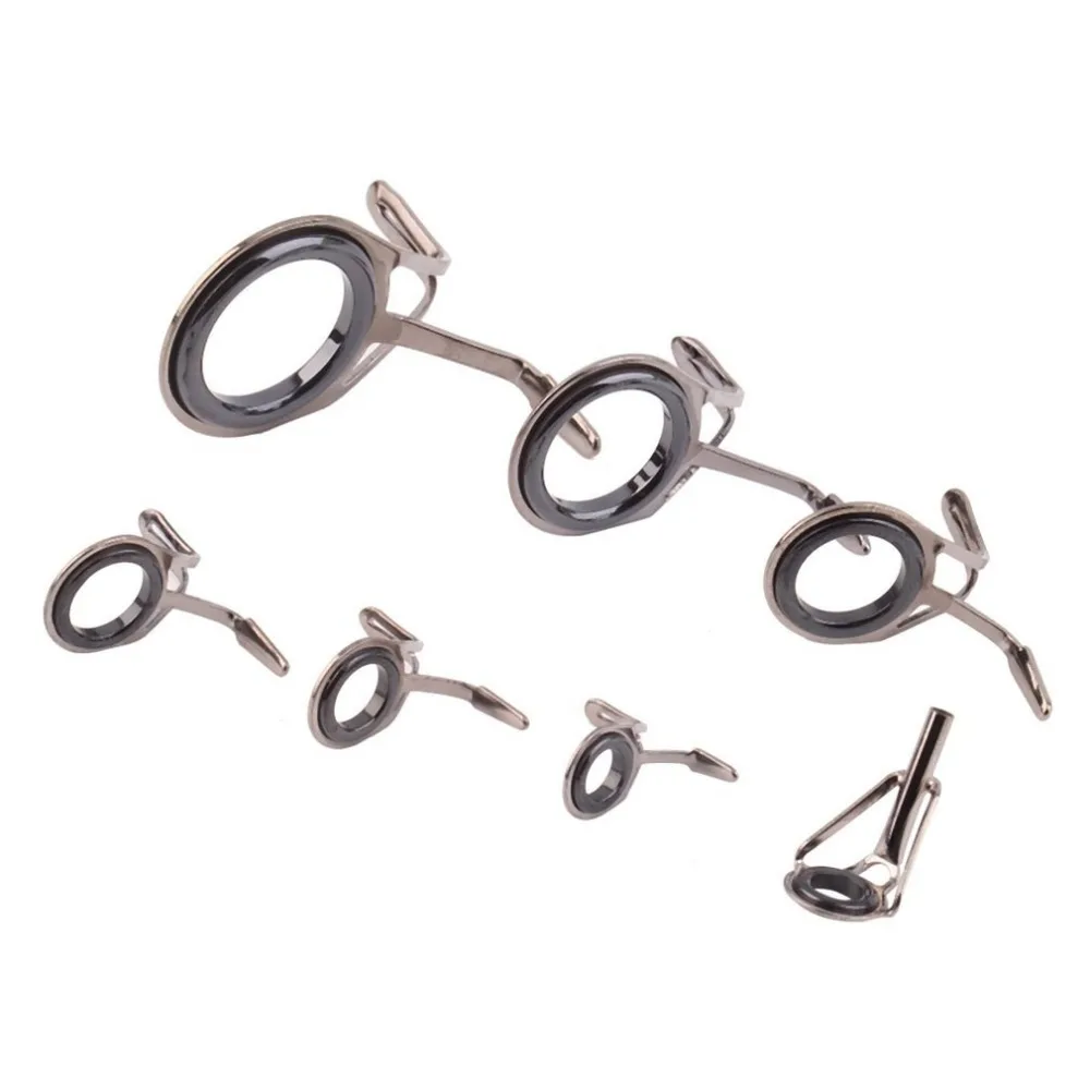 7 pcs different size Vintage Oval Fishing Tips Rod Guides Ring Stainless Pole Repair Kit Hot Selling
7 pcs different size Vintage Oval Fishing Tips Rod Guides Ring Stainless Pole Repair Kit Hot Selling