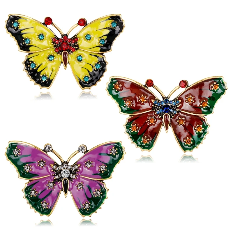 JAVRICK Paint Oil Rhinestone Butterfly Brooch Collar Pins Corsage Animal Badges Jewelry Brooches For Women Kids
JAVRICK Paint Oil Rhinestone Butterfly Brooch Collar Pins Corsage Animal Badges Jewelry Brooches For Women Kids