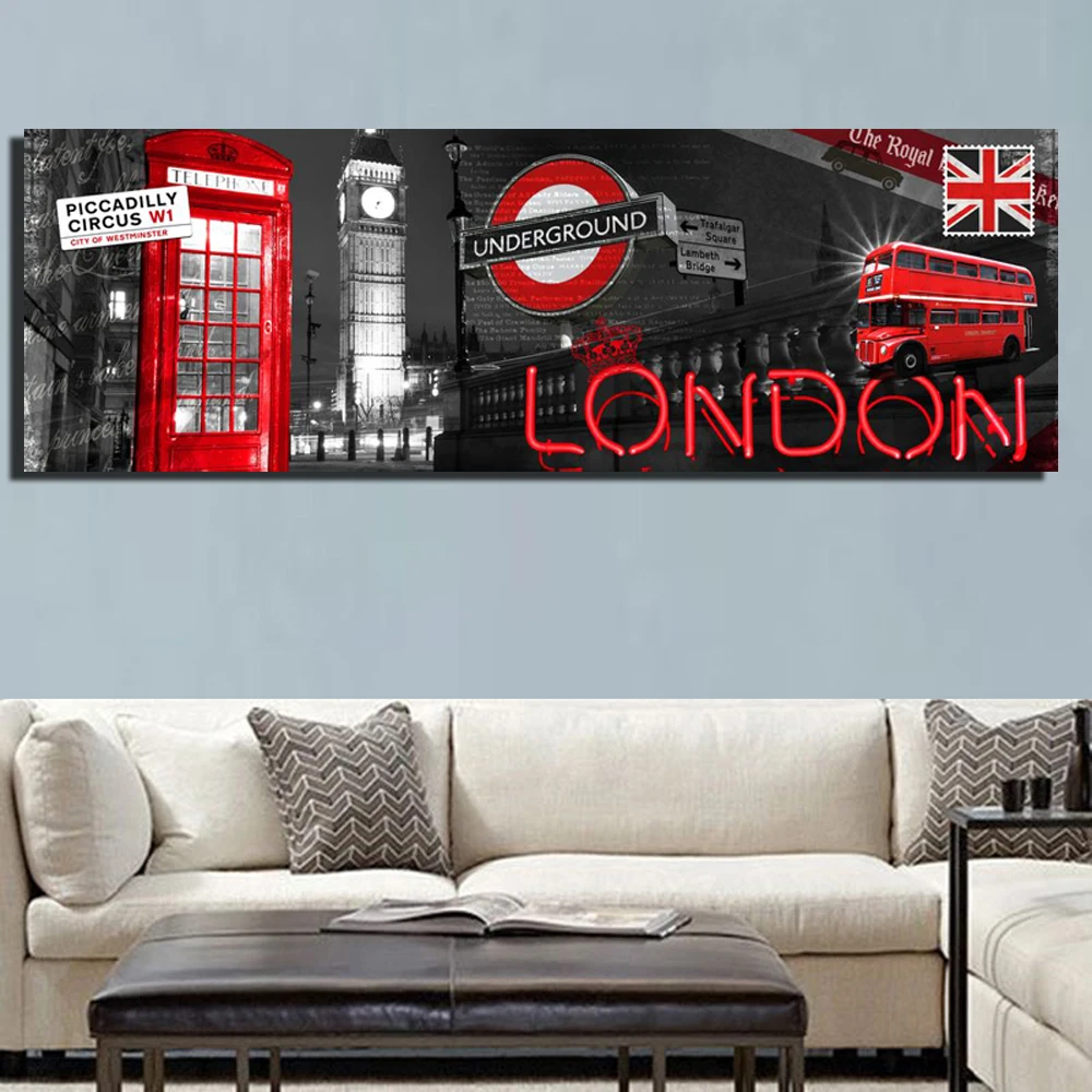 

Modern London City View Prints And Posters For Living Room Big Ben Home Decorative Pictures Unframed Landscape Canvas Paintings