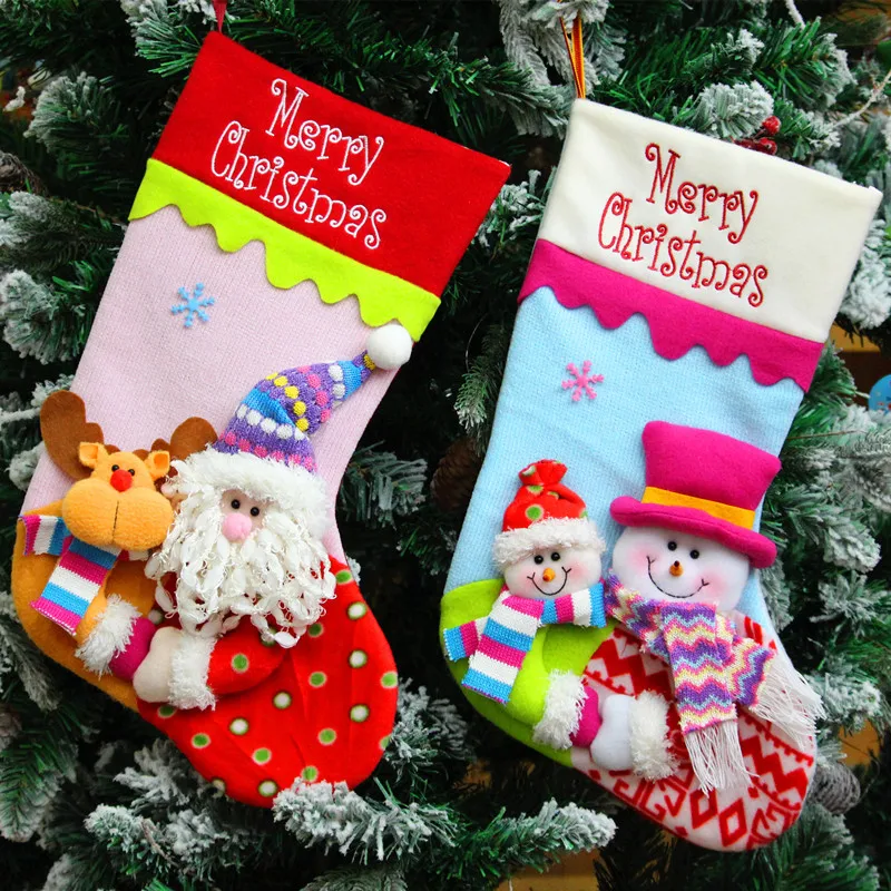 Santa Stocking For Christmas Decoration Cute Snowman Sock For Christmas Gift Xmas Sacks Pendant Embroidered Christmas Stockings
Santa Stocking For Christmas Decoration Cute Snowman Sock For Christmas Gift Xmas Sacks Pendant Embroidered Christmas Stockings