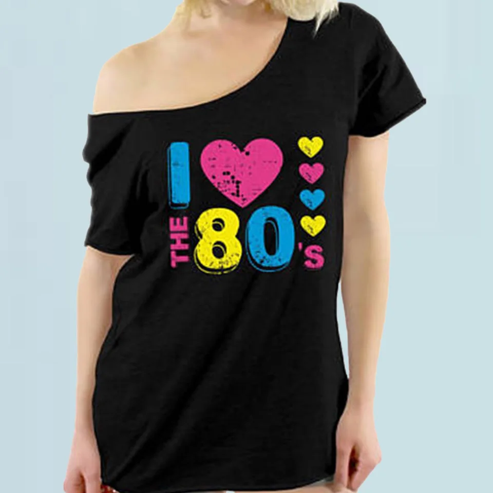 Casual Women T-Shirts Cute Vetement Femme 2019 Fashion Festival Harajuku Oversized Open Shoulder T Shirt 80s Clothes Love Tshirt
Casual Women T-Shirts Cute Vetement Femme 2019 Fashion Festival Harajuku Oversized Open Shoulder T Shirt 80s Clothes Love Tshirt