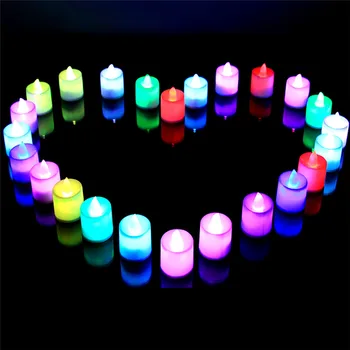 12 Pcs Color LED Electronic Candle Light Tea Candles Home Decoration Romance Atmosphere Lamp
12 Pcs Color LED Electronic Candle Light Tea Candles Home Decoration Romance Atmosphere Lamp