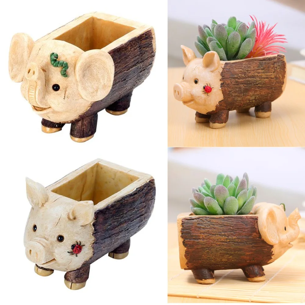 Tree Stool Flowerpot Resin Succulent Plant Planters Pen Pots Holder Elephant Pig Shape Baby Flowerpot Home Garden Ornament
Tree Stool Flowerpot Resin Succulent Plant Planters Pen Pots Holder Elephant Pig Shape Baby Flowerpot Home Garden Ornament