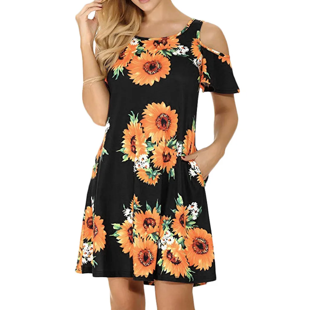 Summer Party Sexy Dress Women Clothes 2019 Ukraine Cold Shoulder Short Sleeve Floral Print Mini Dresses Pocket Beach Dress
Summer Party Sexy Dress Women Clothes 2019 Ukraine Cold Shoulder Short Sleeve Floral Print Mini Dresses Pocket Beach Dress