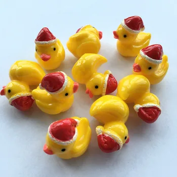 10 Pieces Cute Christmas yellow Ducks Figurines miniature Artificial duck Christmas miniature for fairy garden DIY Crafts 
10 Pieces Cute Christmas yellow Ducks Figurines miniature Artificial duck Christmas miniature for fairy garden DIY Crafts