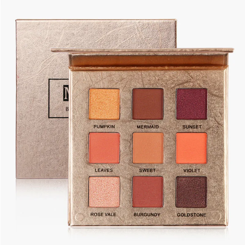 New 9 color eyeshadow pearlescent matte long lasting red brown orange red earth color eyeshadow hot sale mermaid eye makeup whol
New 9 color eyeshadow pearlescent matte long lasting red brown orange red earth color eyeshadow hot sale mermaid eye makeup whol