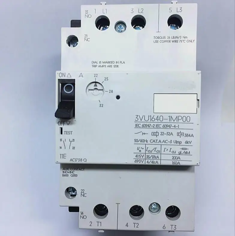 Motor circuit breaker 3VU1640-1ML00 3VU1640-1MM00 3VU1640-1MN00 3VU1640-1MP00 3VU1640-1MQ00 3VU1640-1MR00 | Электроника