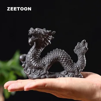 Creative Dragon Statues Handmade Black Mud Purple Clay Animal Crafts Kung Fu Tea Set Accessories Decoration Boutique Souvenir
Creative Dragon Statues Handmade Black Mud Purple Clay Animal Crafts Kung Fu Tea Set Accessories Decoration Boutique Souvenir