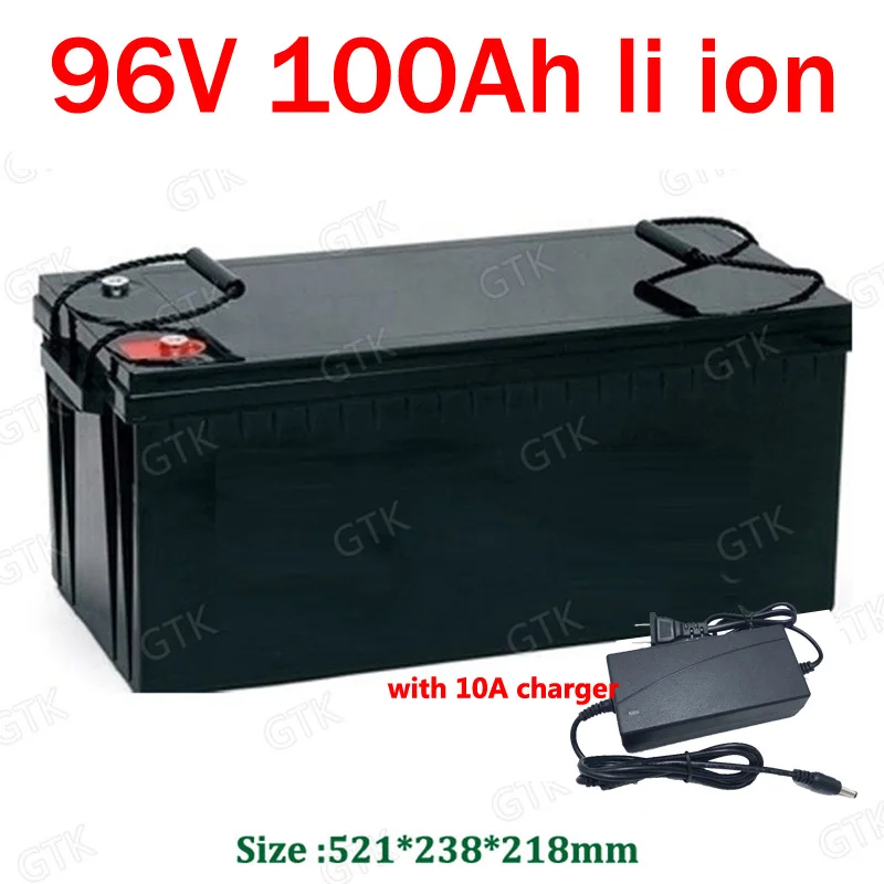 waterproof 96v 100ah lithium ion Rechargeable bateria for car bus Golf trolley RV AGV Marine Tourist car Caravan + 10A Charger
waterproof 96v 100ah lithium ion Rechargeable bateria for car bus Golf trolley RV AGV Marine Tourist car Caravan + 10A Charger