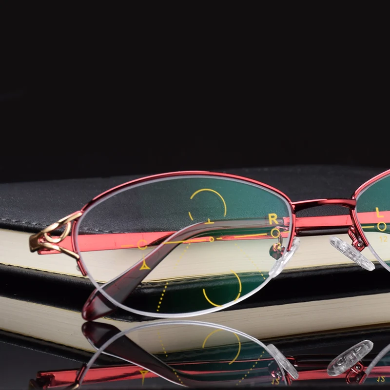 Lntelligence Progressive Multifocal Commercial Reading Glasses Bifocal Red Womens Prescription glasses full set Read 501
Lntelligence Progressive Multifocal Commercial Reading Glasses Bifocal Red Womens Prescription glasses full set Read 501