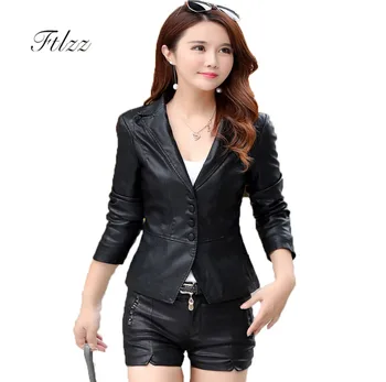 Leather Jacket Woman Slim Plus Size 4xl Pu Coat New 2018 Spring Autumn Fashion Ladies Office Black Short Coats Ladies Motorcycle
Leather Jacket Woman Slim Plus Size 4xl Pu Coat New 2018 Spring Autumn Fashion Ladies Office Black Short Coats Ladies Motorcycle