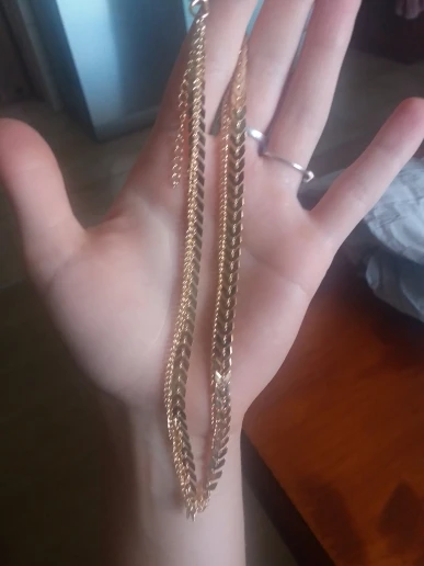 Ожерелье чокер женское Двухслойное ожерелье рыбья кость плоская цепочка на шею