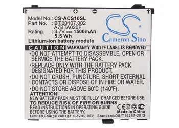 Cameron Sino A7BTA020F,BT.00107.002,US55143A9H 1S1P for Acer Liquid A1,Liquid E,Liquid E Plus, E400, S100,
Cameron Sino A7BTA020F,BT.00107.002,US55143A9H 1S1P for Acer Liquid A1,Liquid E,Liquid E Plus, E400, S100,
