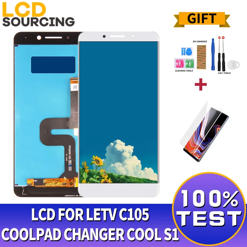 5 дюймовый ЖК дисплей для Letv LeECO Coolpad S1 C105 Changer C107 9 8 кодирующий преобразователь