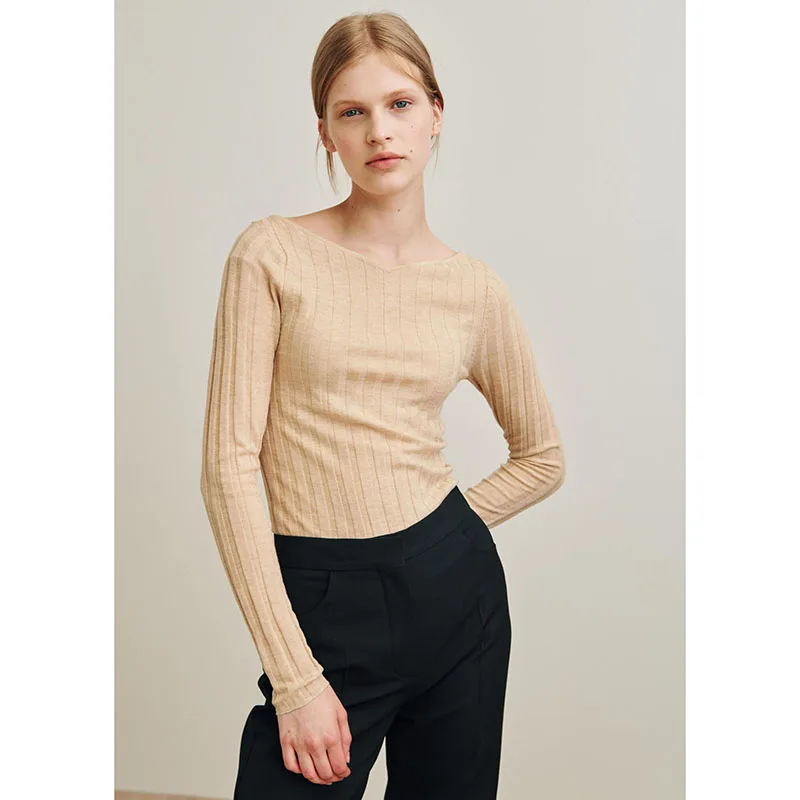 Nordic Grey Blue and Almond Wool Pit Long Sleeve Striped Niche Design Skinny Women Sweater Top
Nordic Grey Blue and Almond Wool Pit Long Sleeve Striped Niche Design Skinny Women Sweater Top