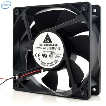 Original AFB1248VHE Double Ball Bearing Cooling Axial Fan DC 48V 0.27A 12.96W 12038 120*120*38mm 2 Wires 3200RPM
Original AFB1248VHE Double Ball Bearing Cooling Axial Fan DC 48V 0.27A 12.96W 12038 120*120*38mm 2 Wires 3200RPM