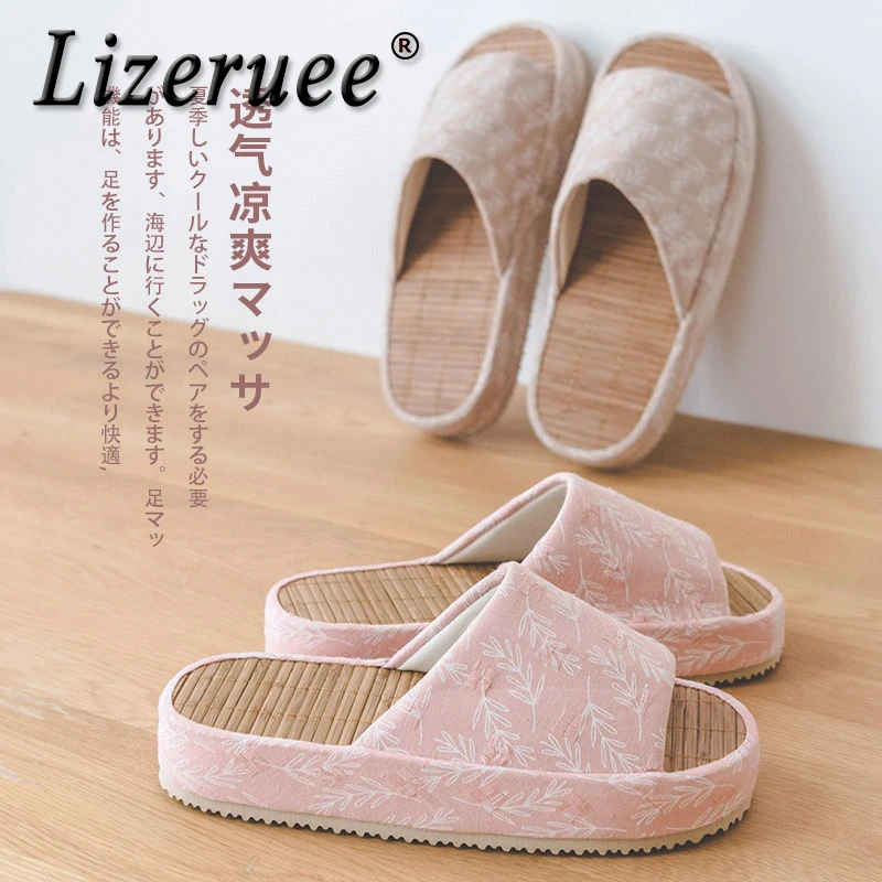 Lizeruee New Women Summer Slippers Flats Breathable Linen Casual Slippers Home Bathroom Non-slip Flip Flops Bamboo Shoes CS592
Lizeruee New Women Summer Slippers Flats Breathable Linen Casual Slippers Home Bathroom Non-slip Flip Flops Bamboo Shoes CS592