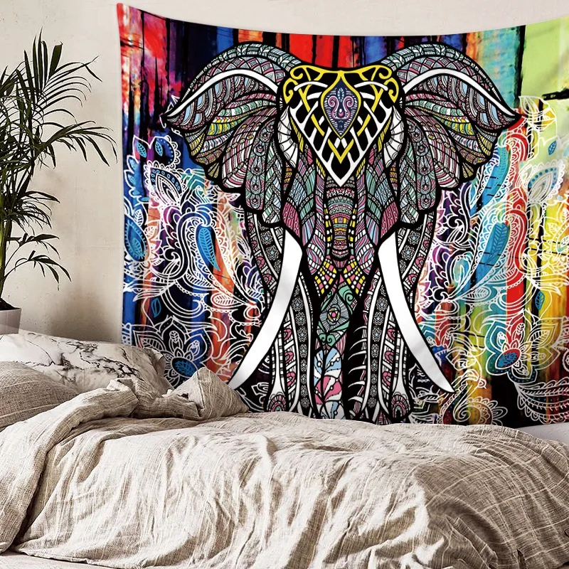 Mandala Elephant Painting Lightweight Polyester Fabric Wall hanging Tapestry Beach Throw Blanket Hanging Home Decorations
Mandala Elephant Painting Lightweight Polyester Fabric Wall hanging Tapestry Beach Throw Blanket Hanging Home Decorations