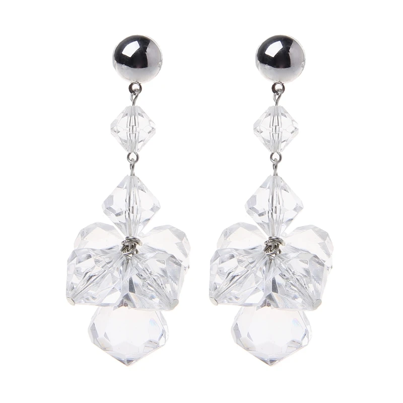 1 Pair Seaside Exaggerated Clear Crystals Large Flowers Drop Earrings for Women Drop Ship W2952001
1 Pair Seaside Exaggerated Clear Crystals Large Flowers Drop Earrings for Women Drop Ship W2952001
