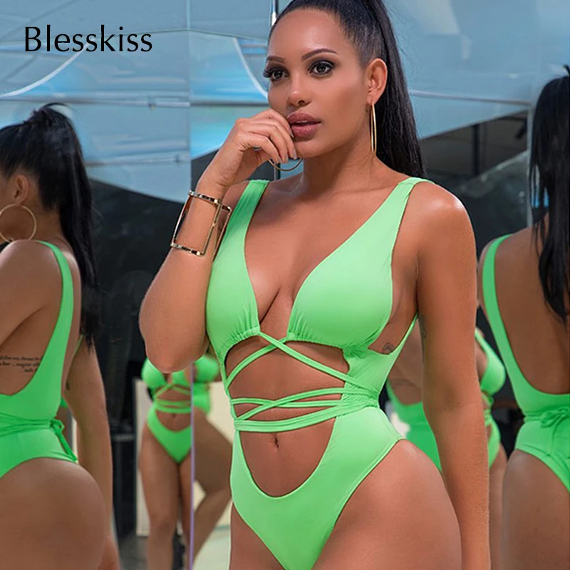 Blesskiss Sexy Leopard Swimsuit Women One Piece Swim Suit 2019 Neon High Cut Bandage Trikini Monokini Swimwear Bathing Suit
Blesskiss Sexy Leopard Swimsuit Women One Piece Swim Suit 2019 Neon High Cut Bandage Trikini Monokini Swimwear Bathing Suit