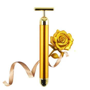 Facial Roller Massager Lift Skin Tightening Wrinkle Stick V Face Slimming 24k Gold Vibration Facial Beauty Bar Pulse Firming
Facial Roller Massager Lift Skin Tightening Wrinkle Stick V Face Slimming 24k Gold Vibration Facial Beauty Bar Pulse Firming