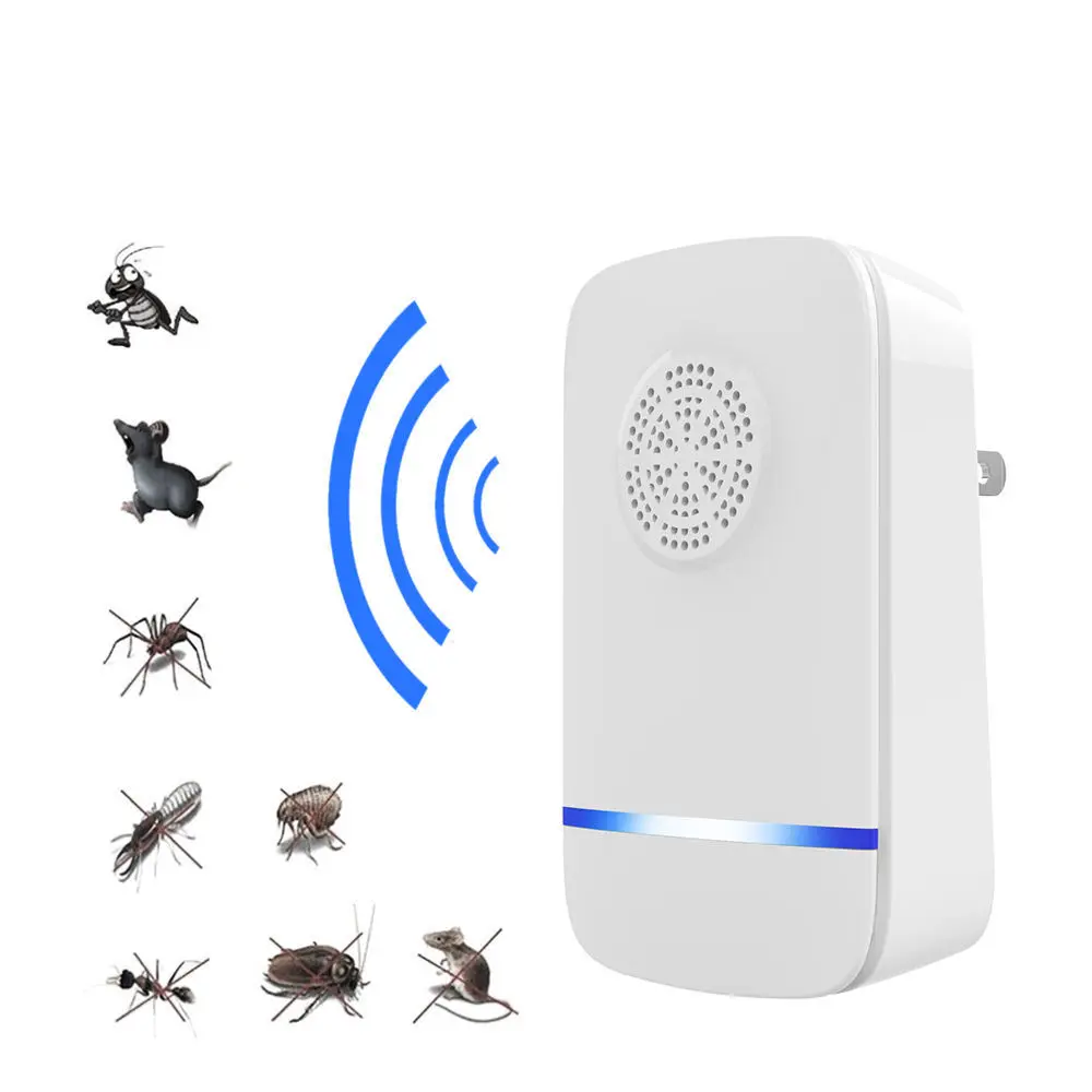 

EU/US/AU/UK Plug Electronic Ultrasonic Anti Mosquito Repeller Killer Rodent Pest Bug Reject Rat Mouse Cockroach Pest Repellent